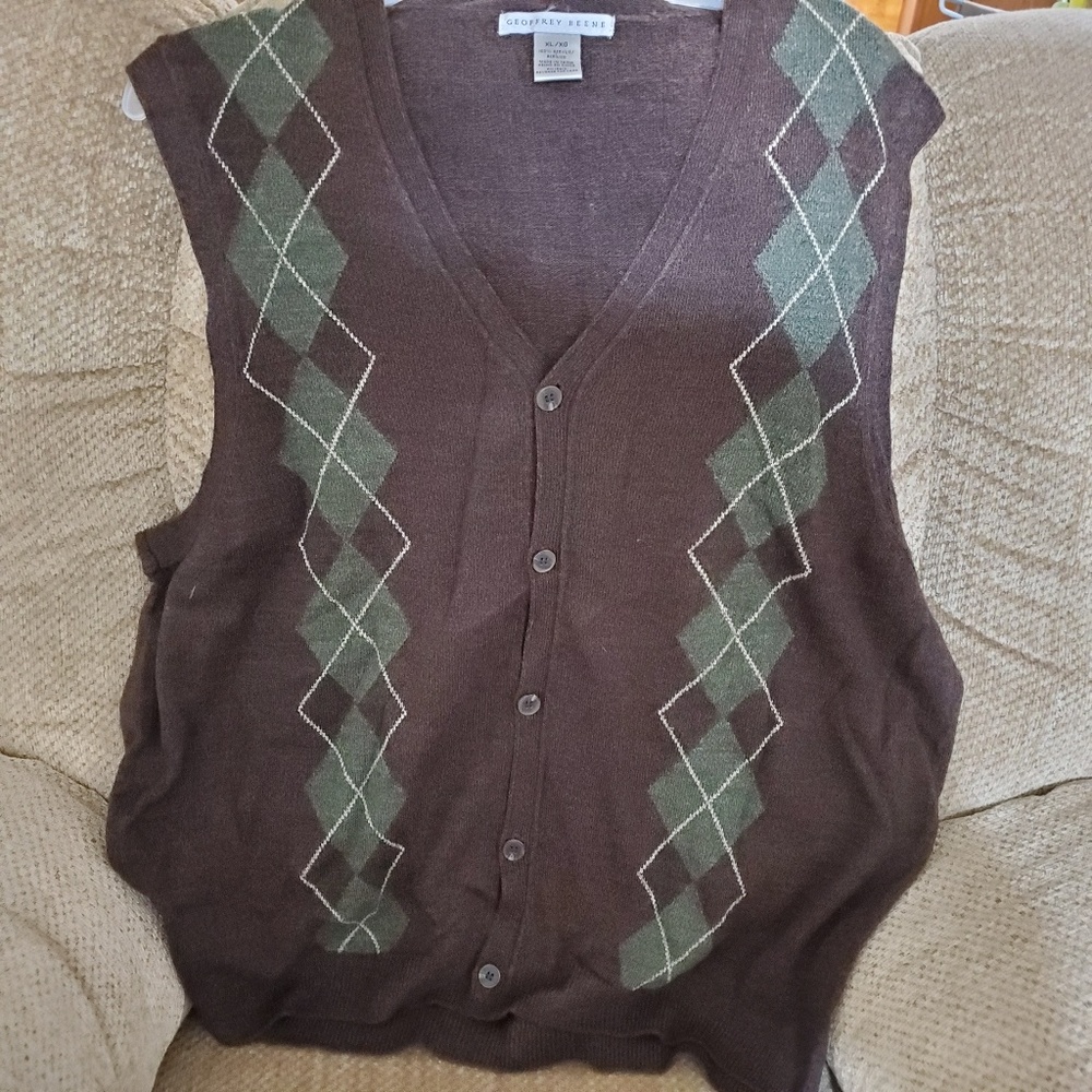 Men's Brown Sweater Vest
